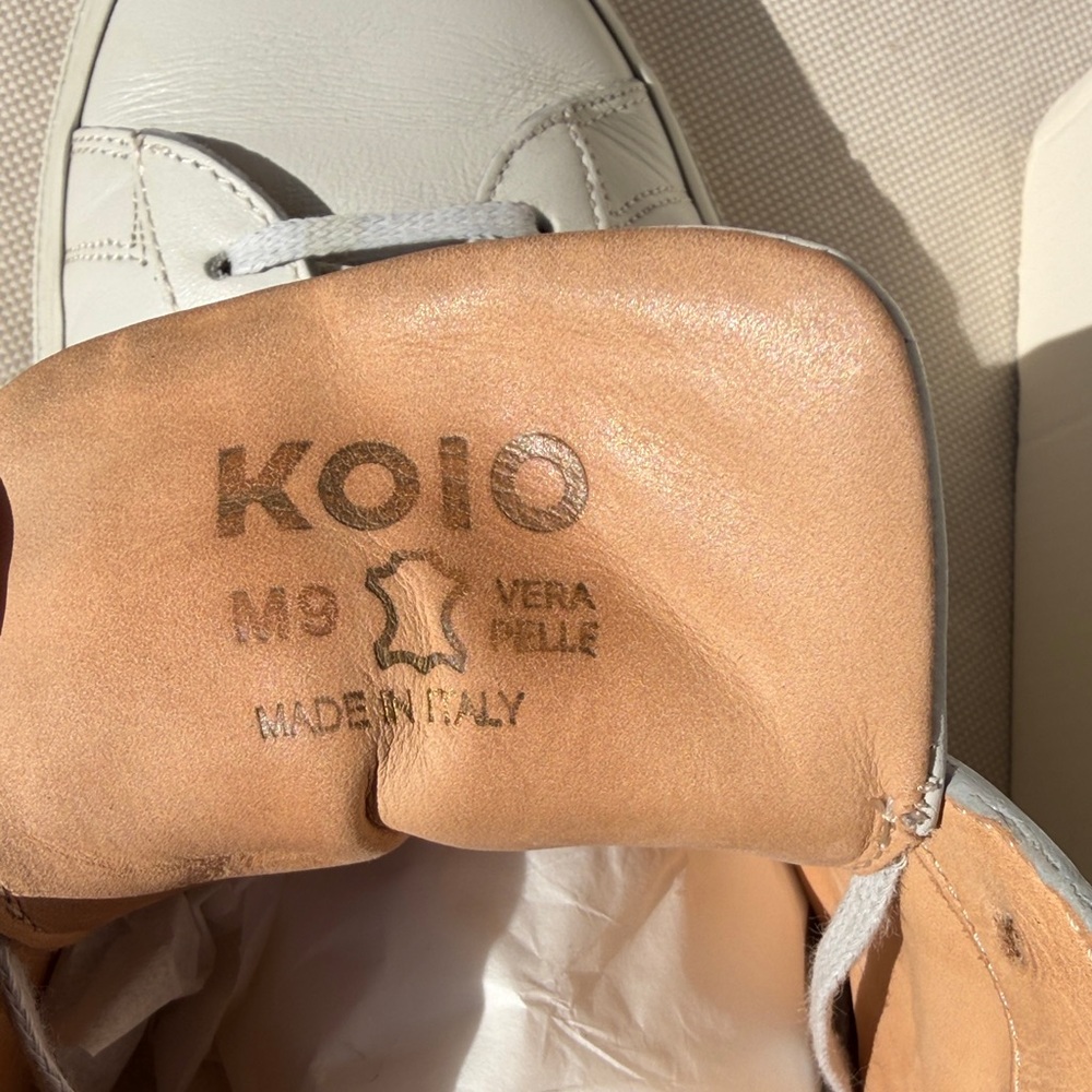 KOIO Capri Mid in Sandstone Gray Italian Leather - Picture 7 of 9